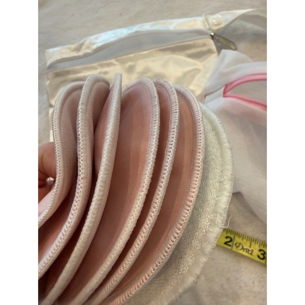 Momcozy‎ Washable Nursing Pads Set with Laundry Bag and Storage Pouch White Pink - Picture 5 of 5
